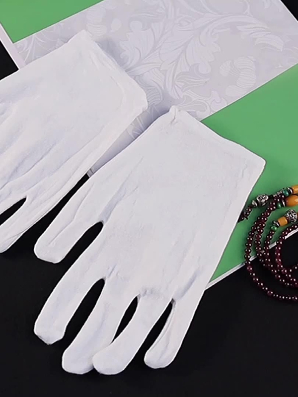 Thin single-sided cloth gloves