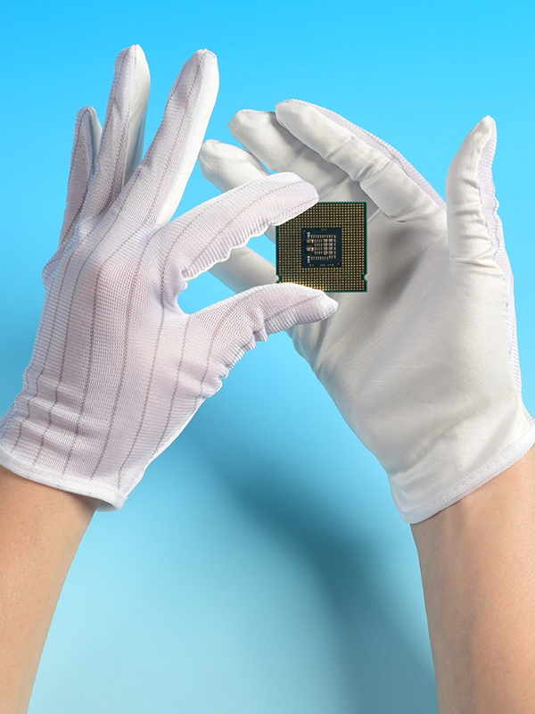 Anti static dust-free cloth gloves